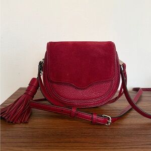 Rebecca Minkoff Mini Suki Crossbody Bag Red Tassel Fringe Handbag